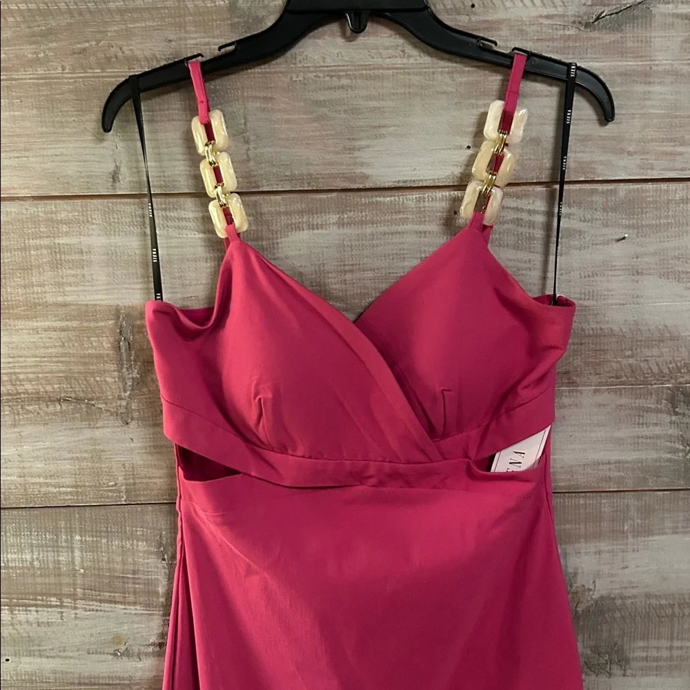 NWT Siena Embellished-Strap Midi A-Line Dress size 10 - Picture 6 of 14